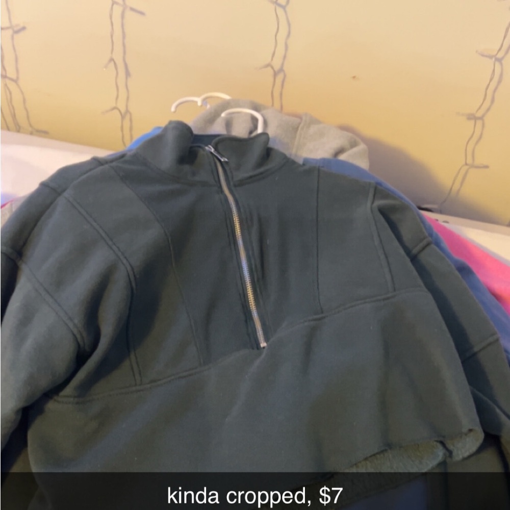 Dark Green Half-Zip Pullover